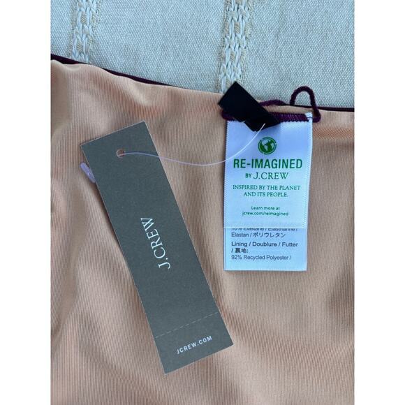 NWT J.Crew High Rise Bikini Bottom, Eggplant Purple,‎ Sz 2XL - Picture 2 of 7
